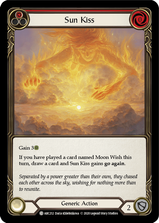 Sun Kiss (Red) [U-ARC212] (Arcane Rising Unlimited)  Unlimited Rainbow Foil