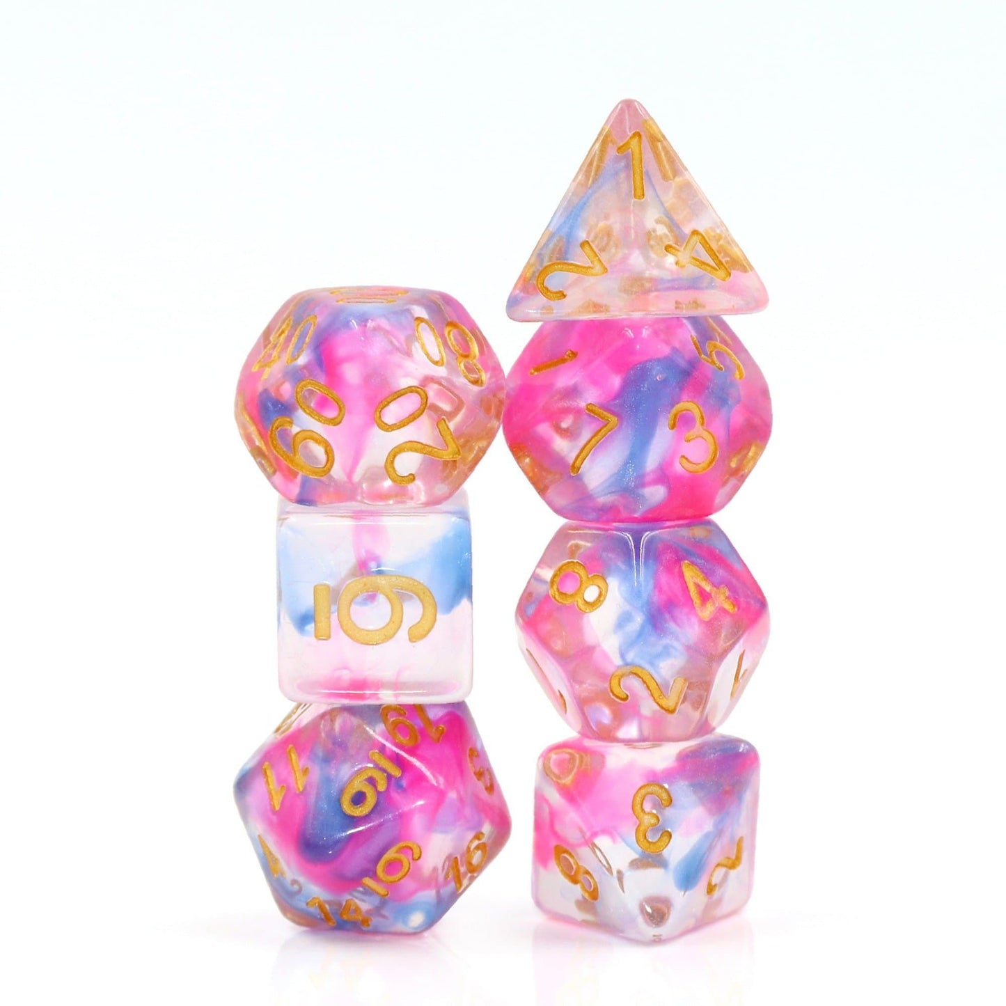 RPG Dice | "Dancing Phantoms" | Set of 7