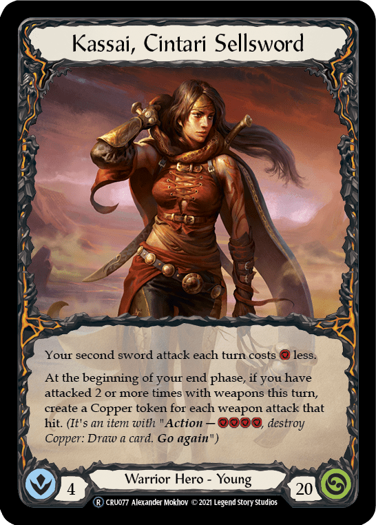 Kassai, Cintari Sellsword [U-CRU077] (Crucible of War Unlimited)  Unlimited Normal