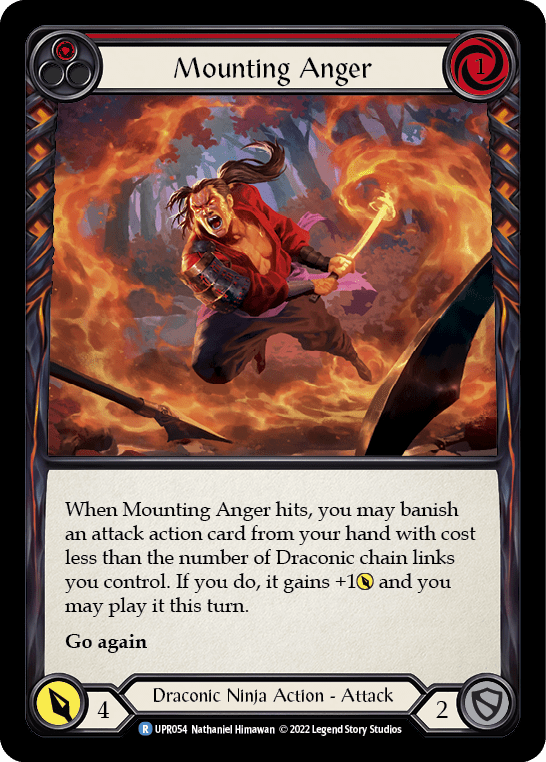 Mounting Anger (Red) [UPR054] (Uprising)  Rainbow Foil