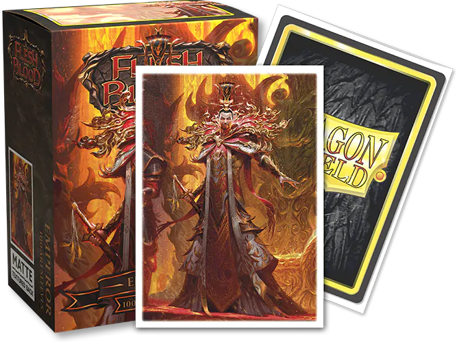 Dragon Shield | Standard Size Sleeves | 100ct | Emperor (Flesh and Blood Matte)