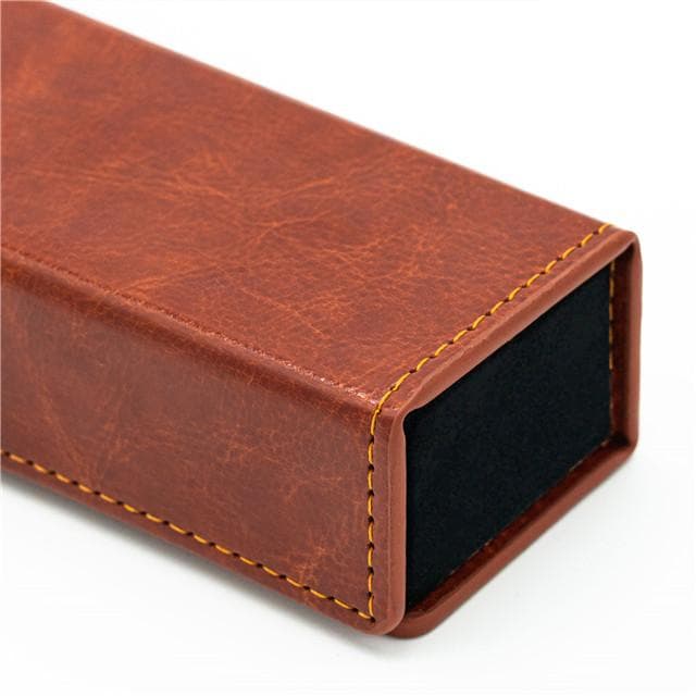 Dice Box | Leather Wand-Style | Brown