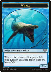 Whale // Zombie (011/036) Double-Sided Token [Commander 2014 Tokens]