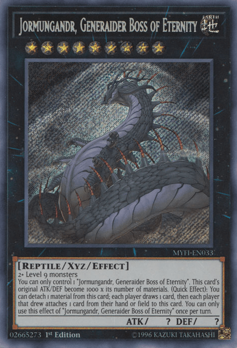 Jormungandr, Generaider Boss of Eternity [MYFI-EN033] Secret Rare