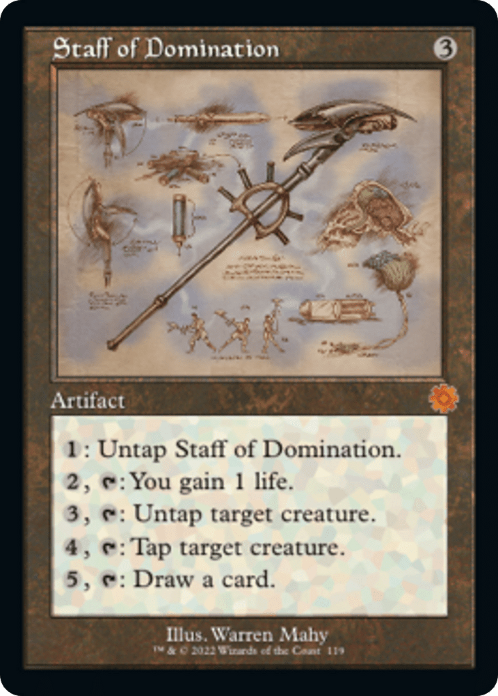 Staff of Domination (Retro Schematic) [The Brothers' War Retro Artifacts]