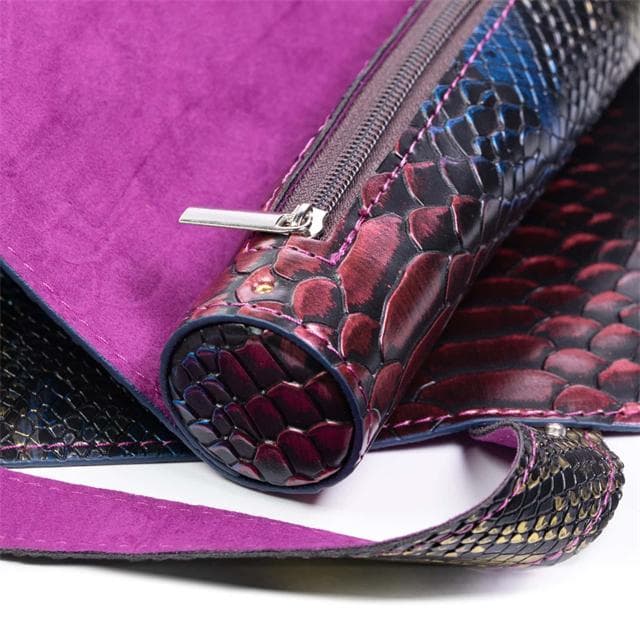 Foldable Dice Mat & Case | Rainbow Dragon Scale (A10)