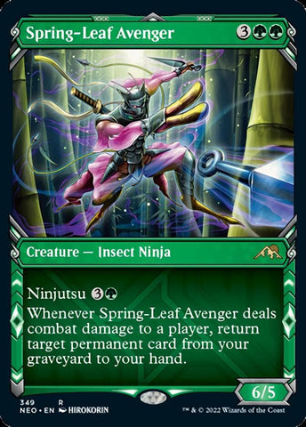 Spring-Leaf Avenger (Showcase Ninja) [Kamigawa: Neon Dynasty]