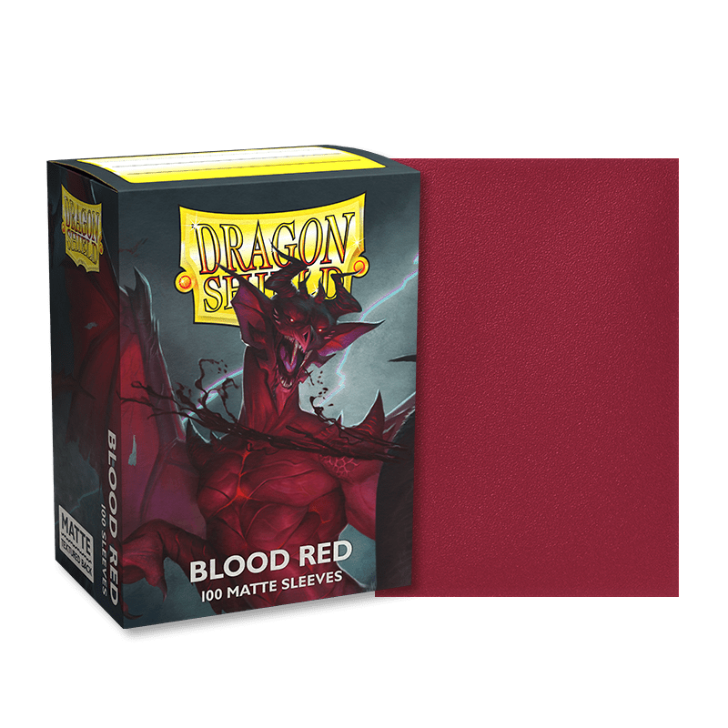 Dragon Shield | Standard Size Sleeves | 100ct | Blood Red (Matte)