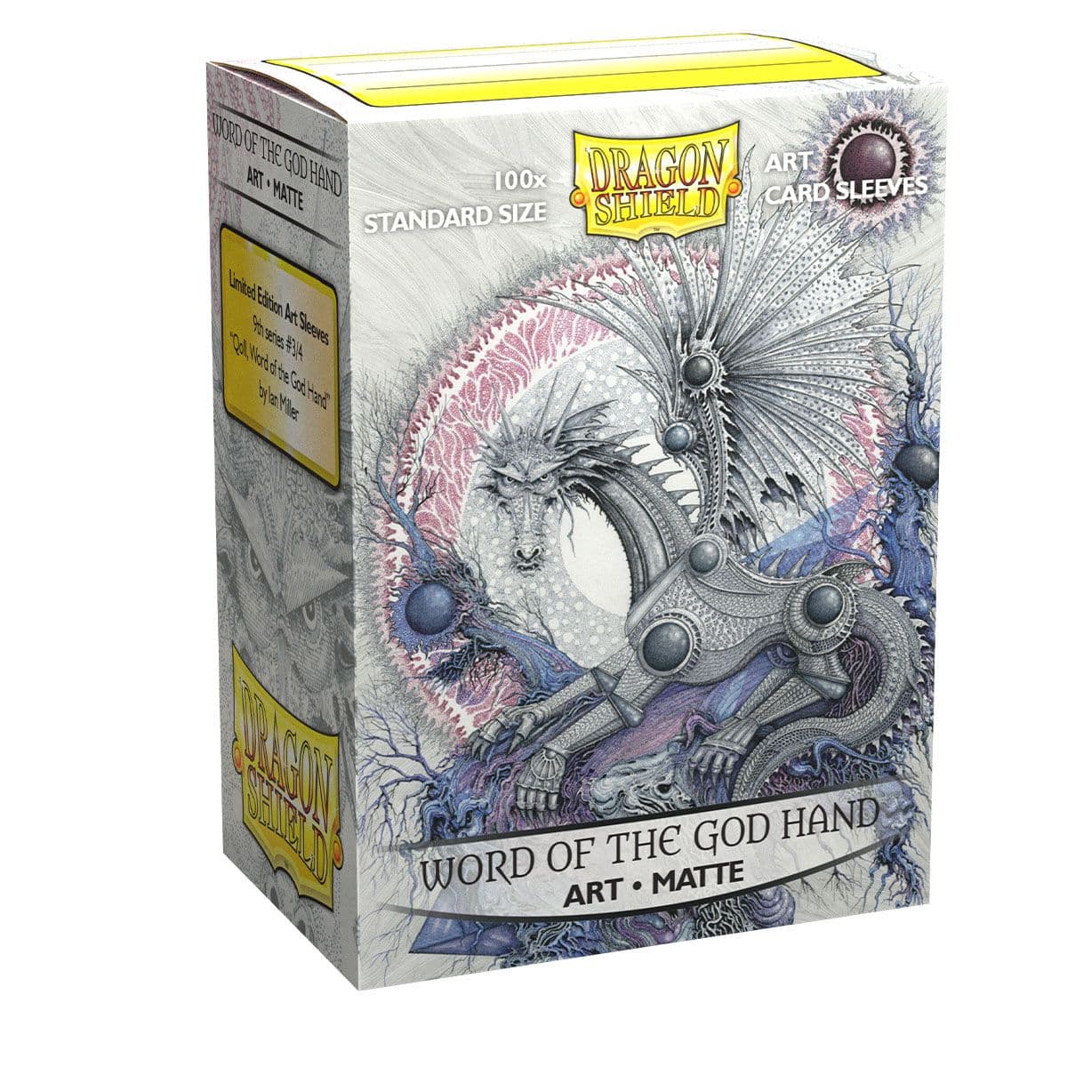 Dragon Shield | Standard Size Sleeves | 100ct | Word of the God Hand (Art Matte)