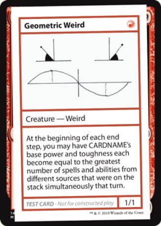 Geometric Weird (2021 Edition) [Mystery Booster Playtest Cards]