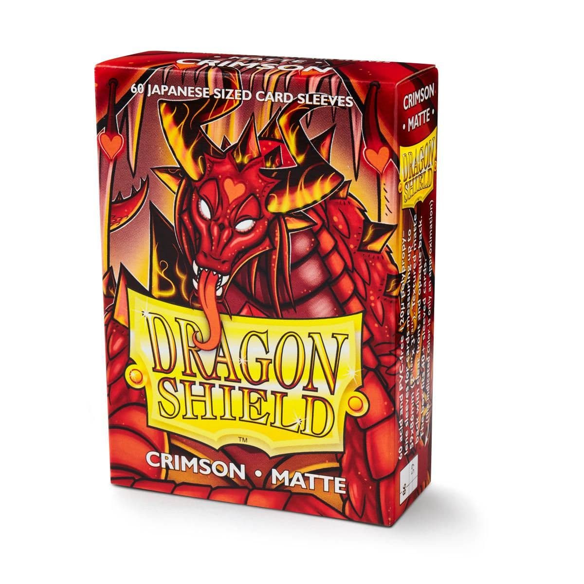 Dragon Shield | Japanese Size Sleeves | 60ct | Crimson (Matte)