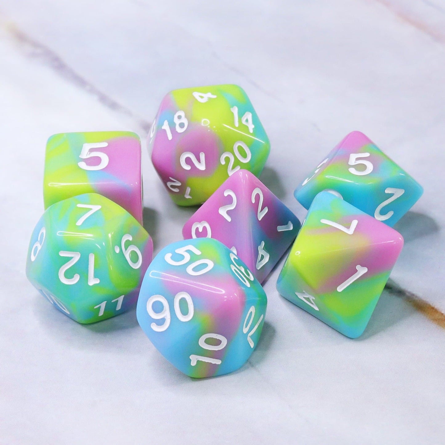 RPG Dice | "Paddle Pop" | Set of 7