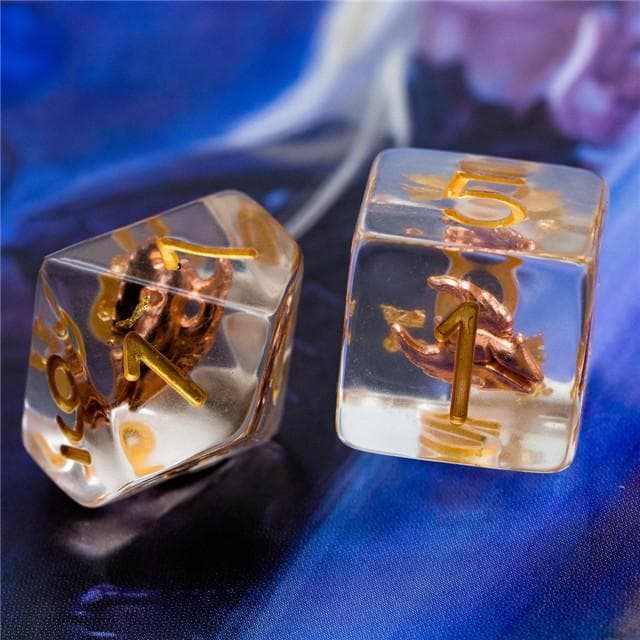 RPG Dice | "Paladin's Helm" | Set of 7