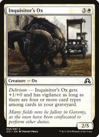Inquisitor's Ox [Shadows over Innistrad]