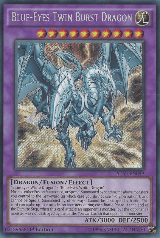 Blue-Eyes Twin Burst Dragon [SHVI-EN099] Secret Rare