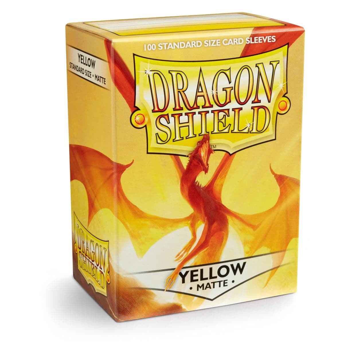 Dragon Shield | Standard Size Sleeves | 100ct | Yellow (Matte)