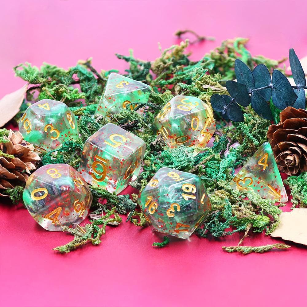 RPG Dice | "Disintegration Ray" | Set of 7