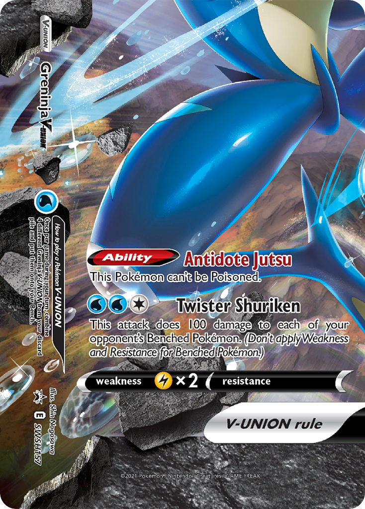 Greninja V-UNION SWSH157 SWSH157/307 - SWSH Sword & Shield Promo Cards Holofoil