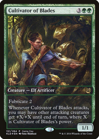 Cultivator of Blades (Game Day) (Full Art) [Kaladesh Promos]
