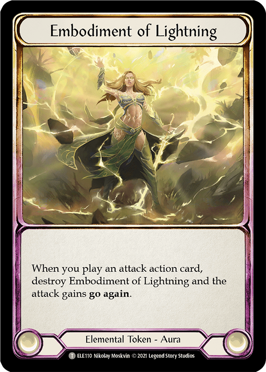 Embodiment of Earth // Embodiment of Lightning [ELE109] (Tales of Aria)  1st Edition Normal