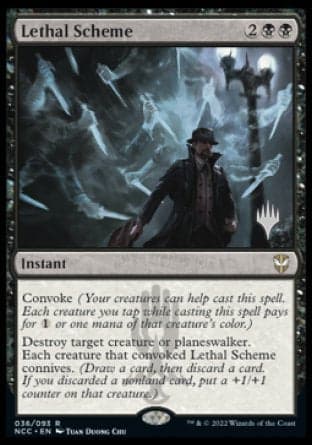 Lethal Scheme (Promo Pack) [Streets of New Capenna Commander Promos]