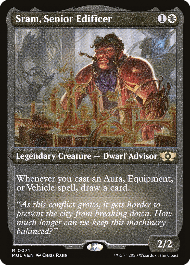 Sram, Senior Edificer (Foil Etched) [Multiverse Legends]