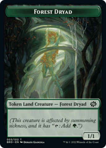 Forest Dryad Token [The Brothers' War Tokens]