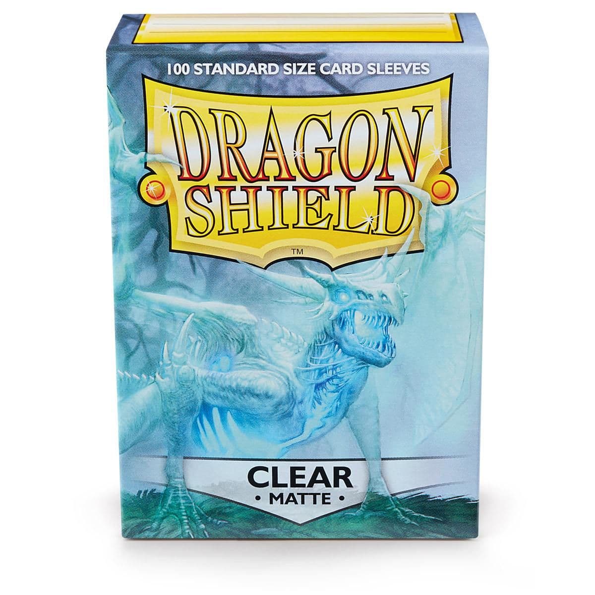 Dragon Shield | Standard Size Sleeves | 100ct | Clear (Matte)