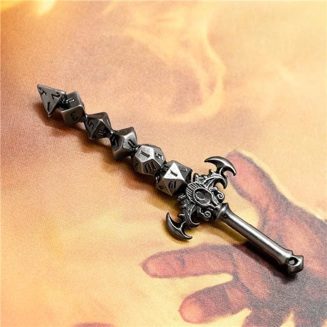 Pendant | "Holy Avenger" Dice Sword | Silver