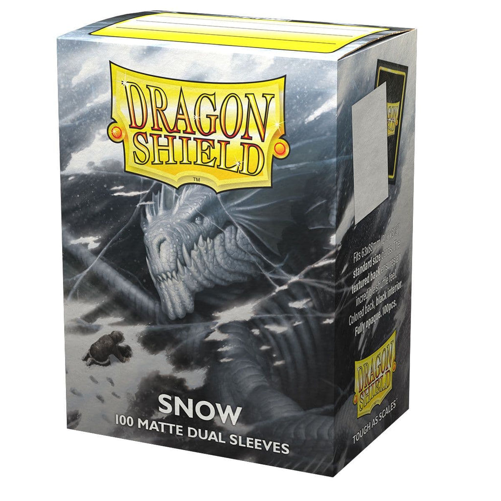 Dragon Shield | Standard Size Sleeves | 100ct | Snow (Dual Matte)