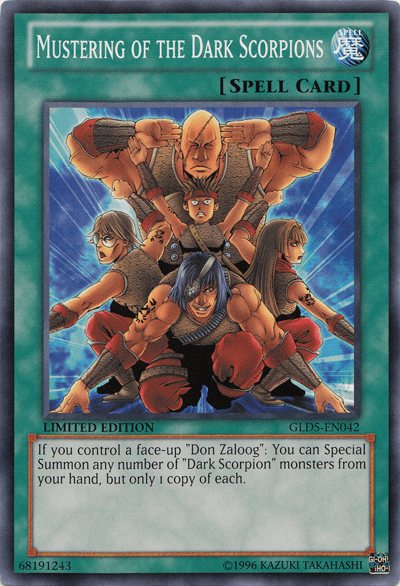 Mustering of the Dark Scorpions [GLD5-EN042] Common