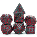 Large Polyhedral Dice Set | "Chunky Castle" Iron Keep | Set of 7 (D1011)