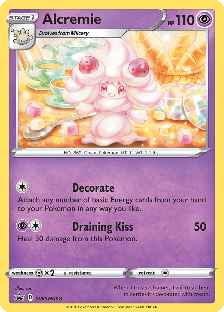 Alcremie SWSH058/307 - SWSH Sword & Shield Promo Cards Holofoil