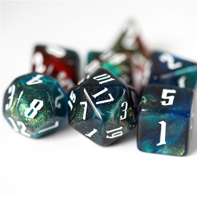 RPG Dice | "Final Frontier" | Set of 7