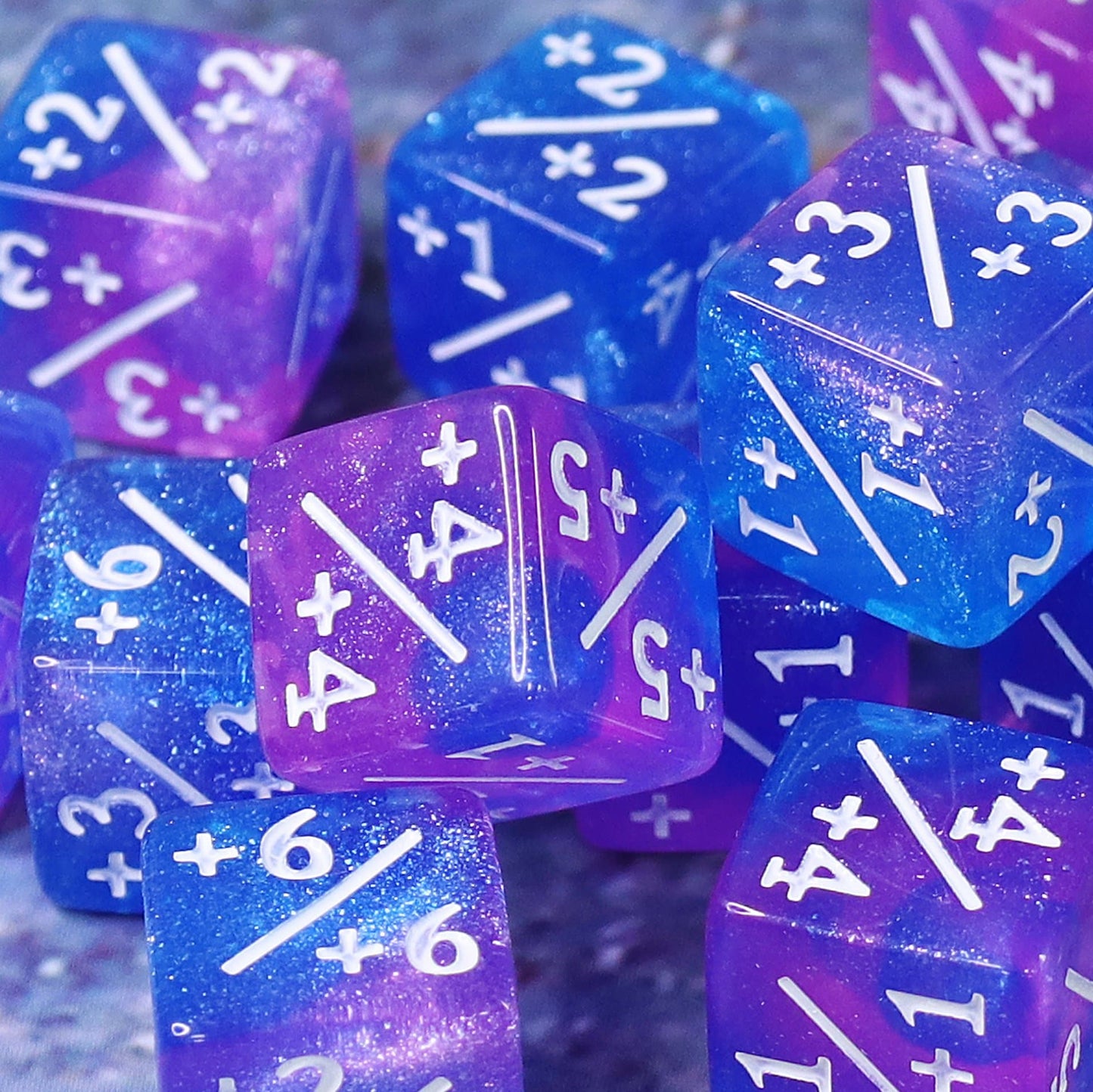 Single Dice | "Blue Galaxy" | +1/+1 Counter  d6