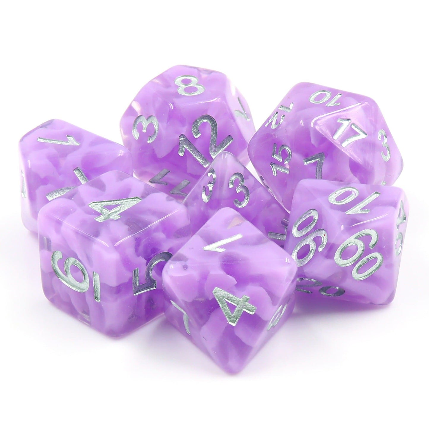 RPG Dice | "Purple Haze" | Set of 7