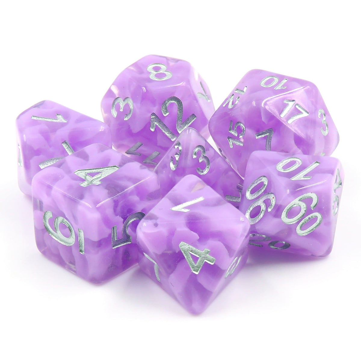RPG Dice | "Purple Haze" | Set of 7