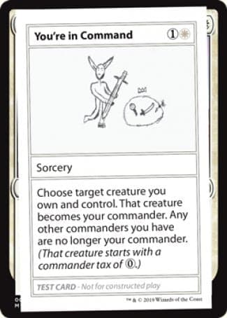 You're in Command (2021 Edition) [Mystery Booster Playtest Cards]