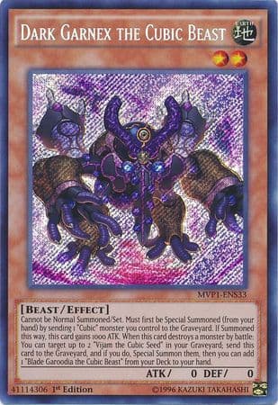 Dark Garnex the Cubic Beast [MVP1-ENS33] Secret Rare