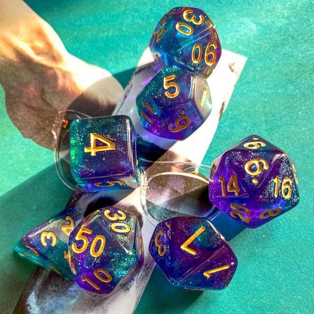 RPG Dice | "Tropical Wonder" | Set of 7