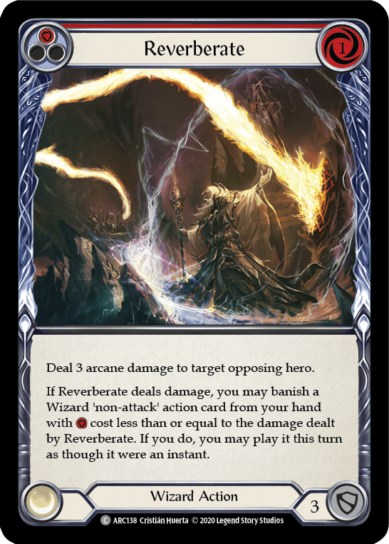 Reverberate (Red) [U-ARC138] (Arcane Rising Unlimited)  Unlimited Rainbow Foil