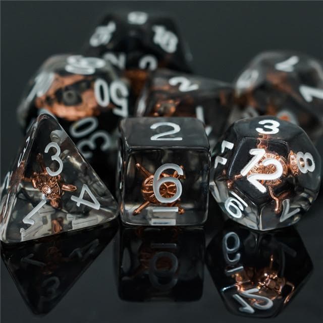 RPG Dice | "Fighter's Shield" | Set of 7