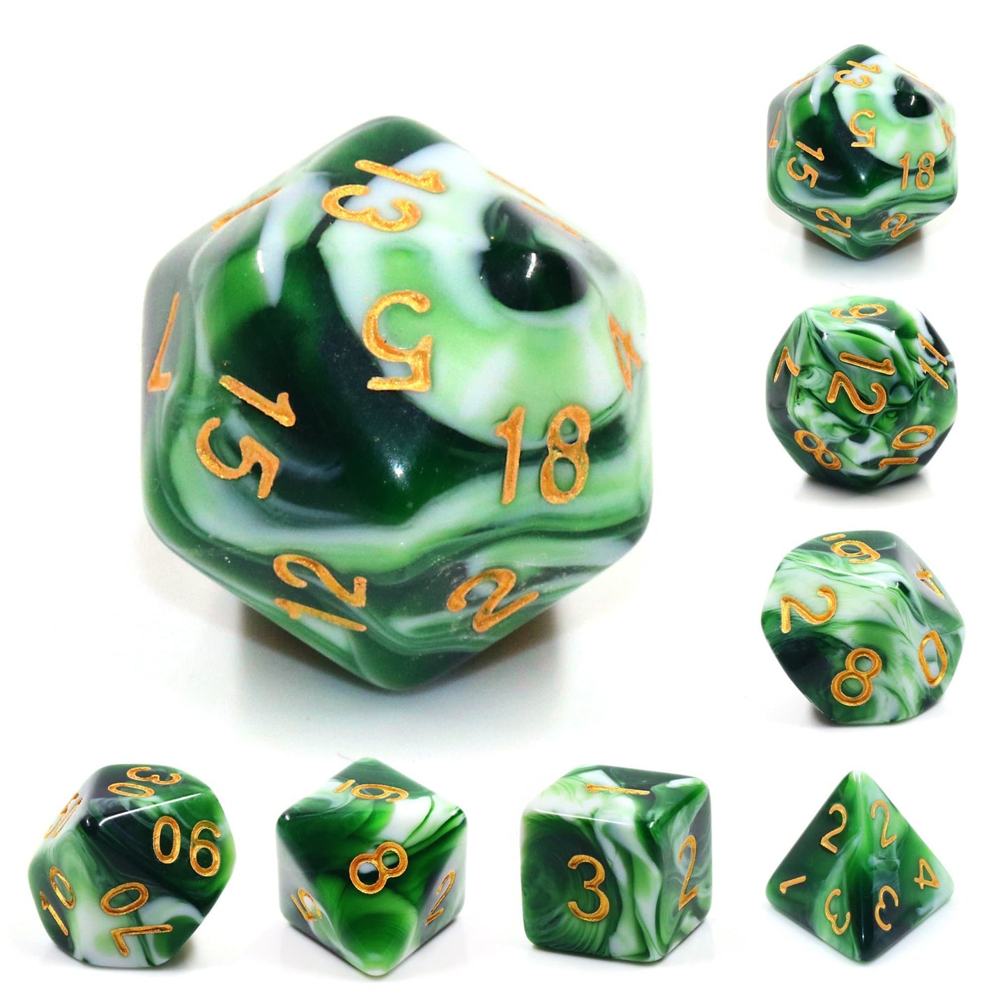RPG Dice | "Frog Soup" | Set of 7