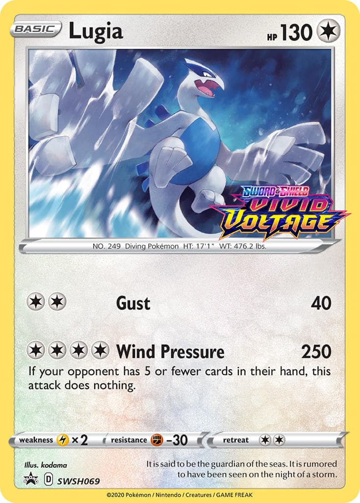Lugia (Prerelease) SWSH069  - Holofoil SWSH Sword & Shield Promo Cards - Promo