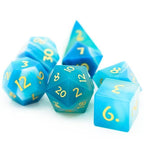 Gemstone Dice | Blue Agate | Set of 7