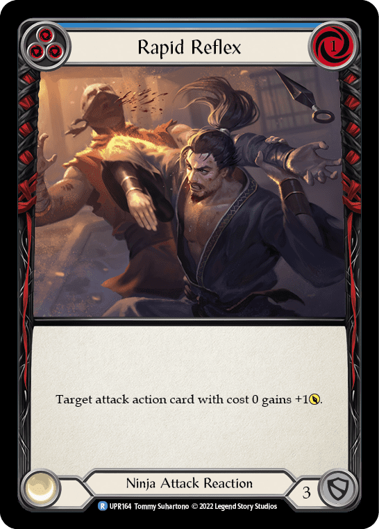Rapid Reflex (Blue) [UPR164] (Uprising)  Rainbow Foil