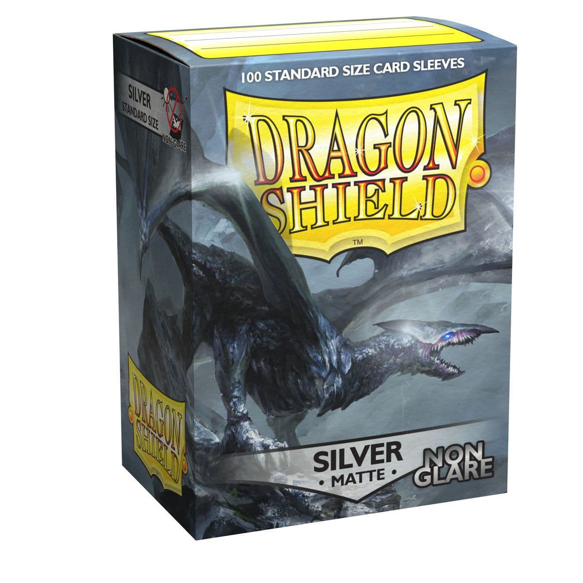 Dragon Shield | Standard Size Sleeves | 100ct | Silver (Non-Glare Matte)