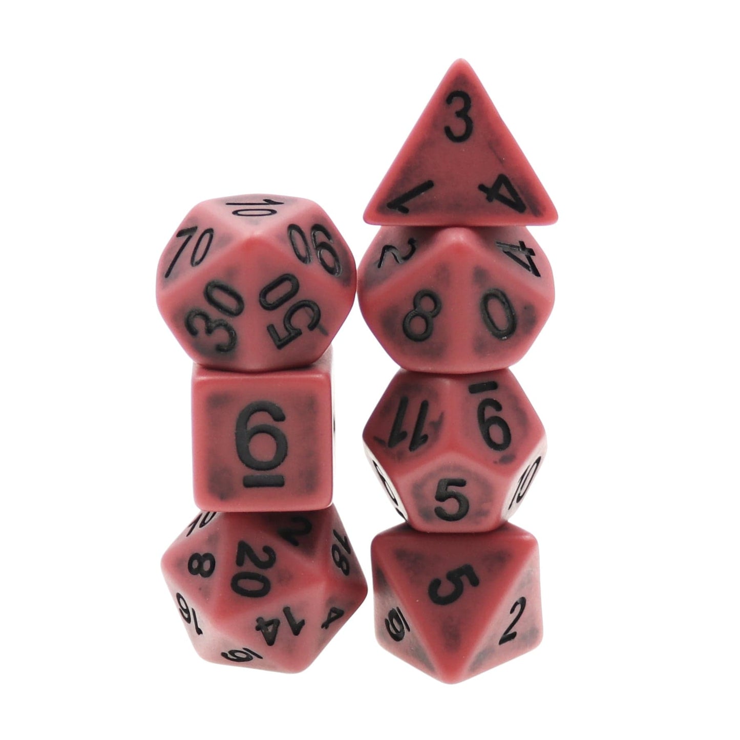 RPG Dice | "Ancient Red" | Set of 7