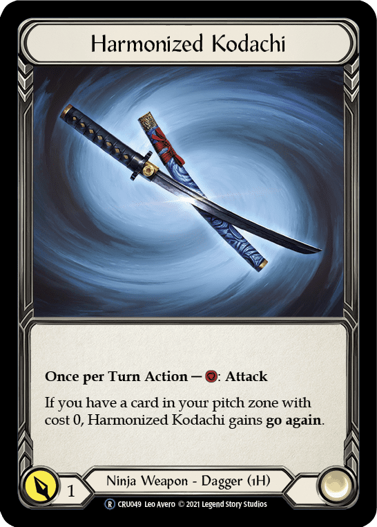 Harmonized Kodachi (Rainbow Foil) [CRU049-RF] Unlimited Rainbow Foil