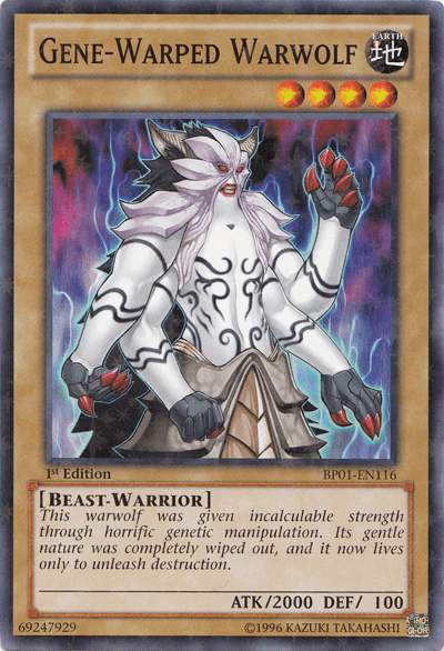 Gene-Warped Warwolf [BP01-EN116] Starfoil Rare